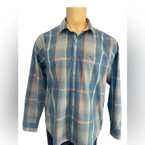 EUC Tommy Bahama Plaid Shirt Size L